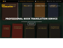 Tablet Screenshot of pro-translation.com